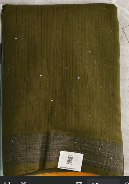 PURE LINEN PRINT SAREE